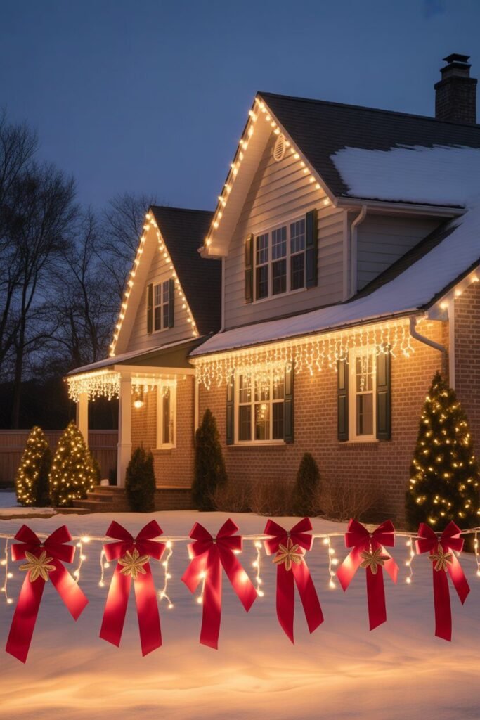 19 Magical Christmas House Decoration Ideas 3 classic red and gold Christmas