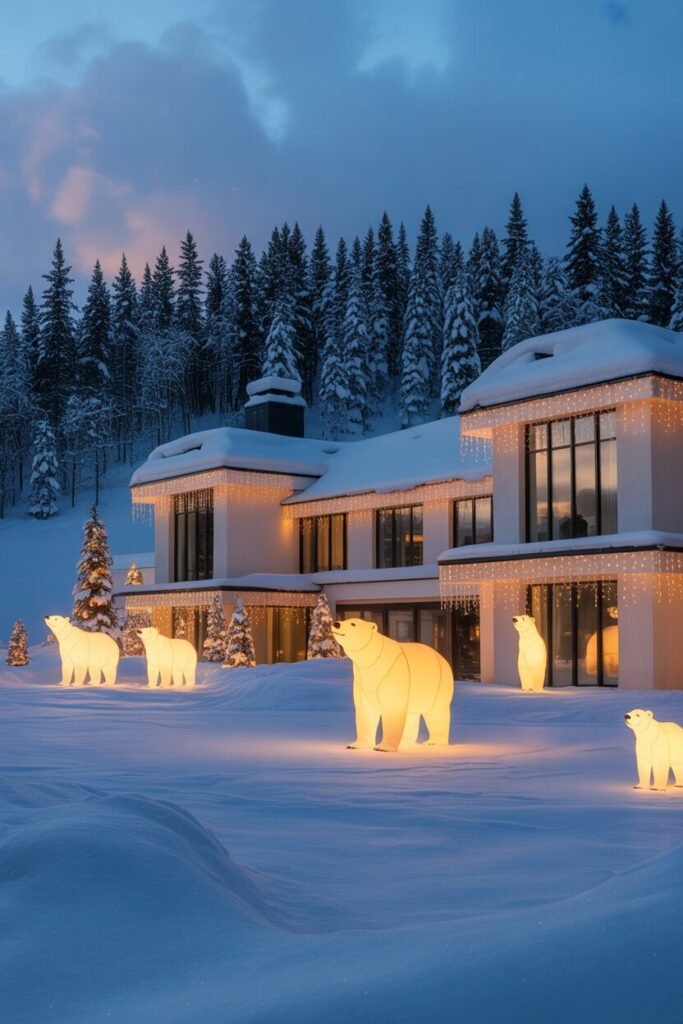 19 Magical Christmas House Decoration Ideas 6 winter mansion decor