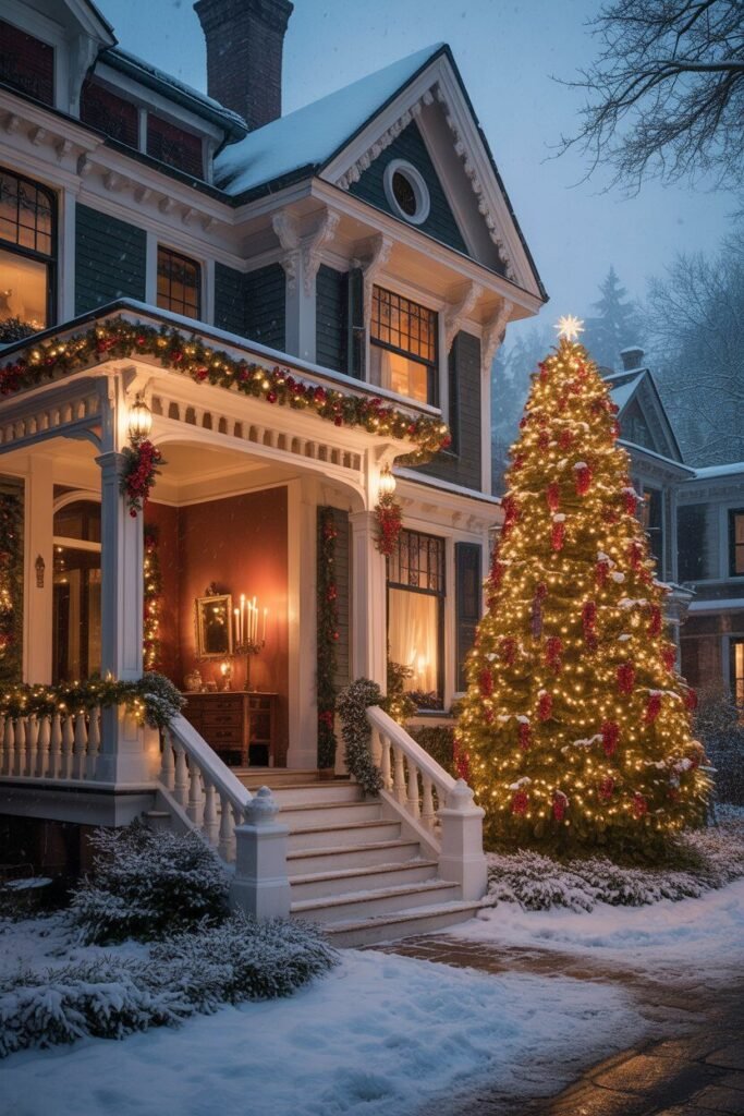 19 Magical Christmas House Decoration Ideas 7 Victorian Christmas home decoration