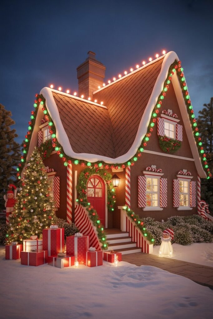 19 Magical Christmas House Decoration Ideas 8 cane palace Christmas decor