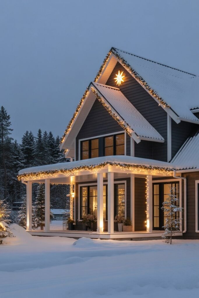 19 Magical Christmas House Decoration Ideas 17 garland Christmas house decor