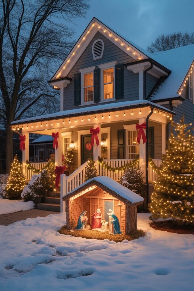 19 Magical Christmas House Decoration Ideas 15 suburban Christmas decor ideas