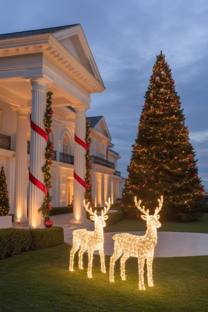 19 Magical Christmas House Decoration Ideas 10 luxury estate Christmas decorations