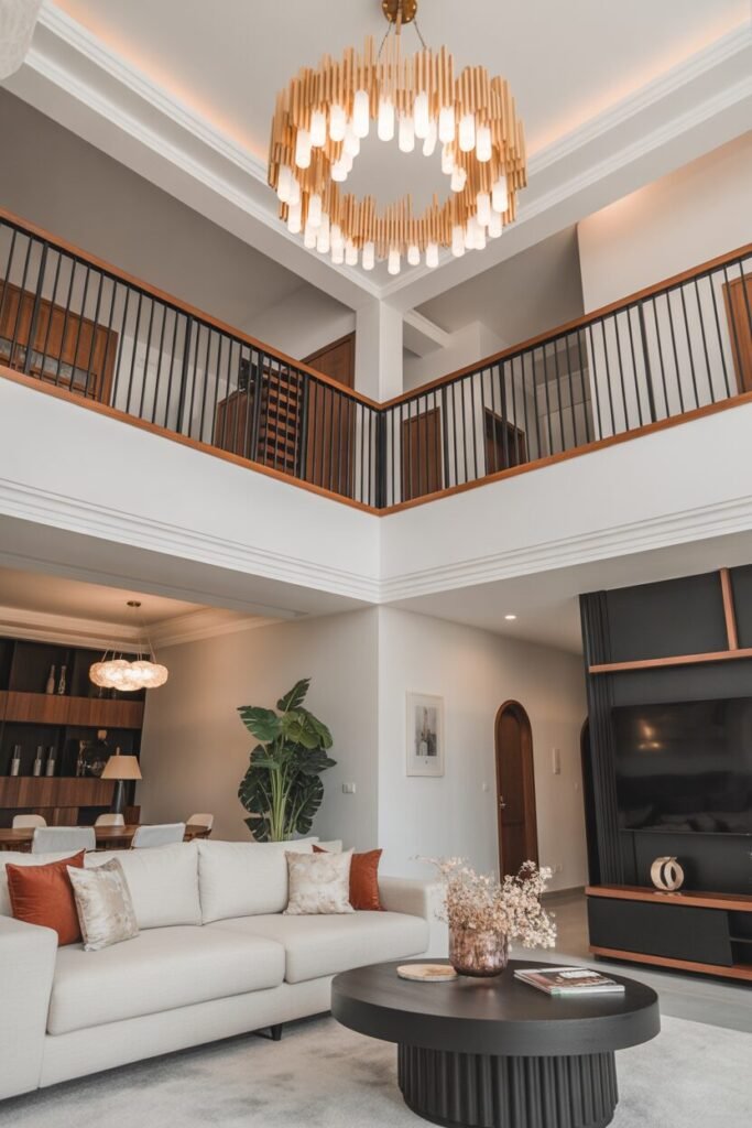 14 Stunning Double Height Living Room 14 high end double height living room