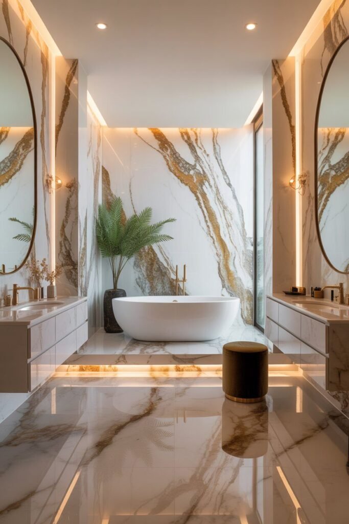 18 Best Modern Bathroom Ideas for a Luxurious Interior 2 bathroom ideas marble