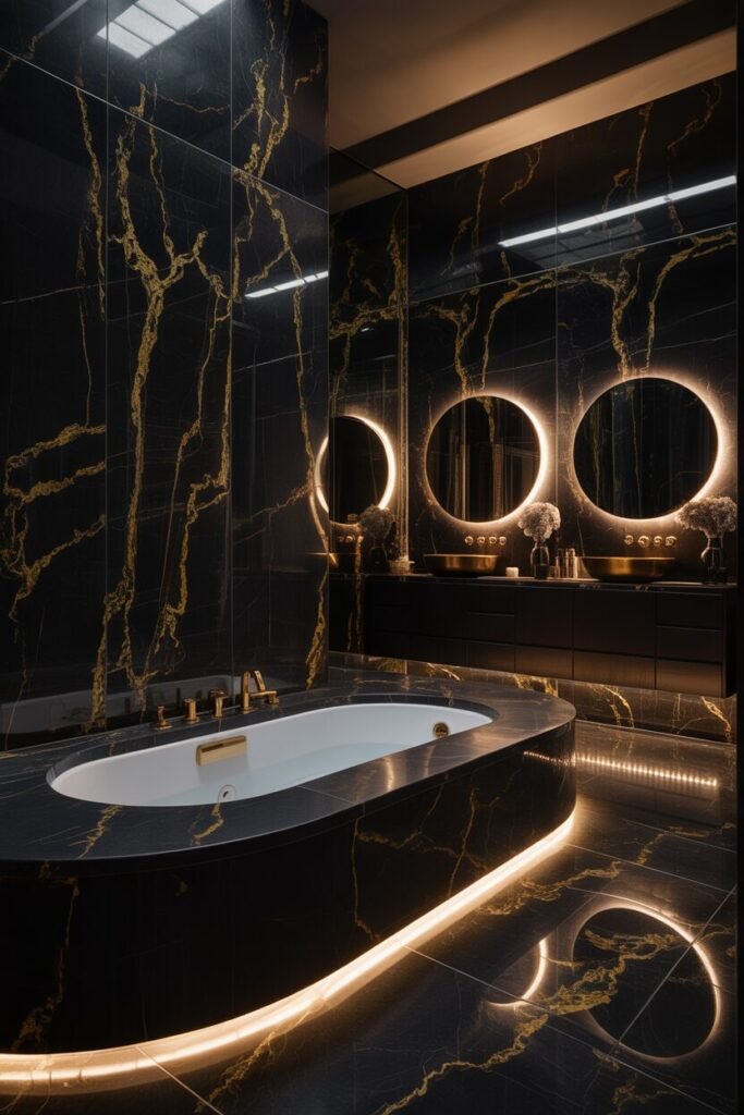 18 Best Modern Bathroom Ideas for a Luxurious Interior 6 bathroom ideas black