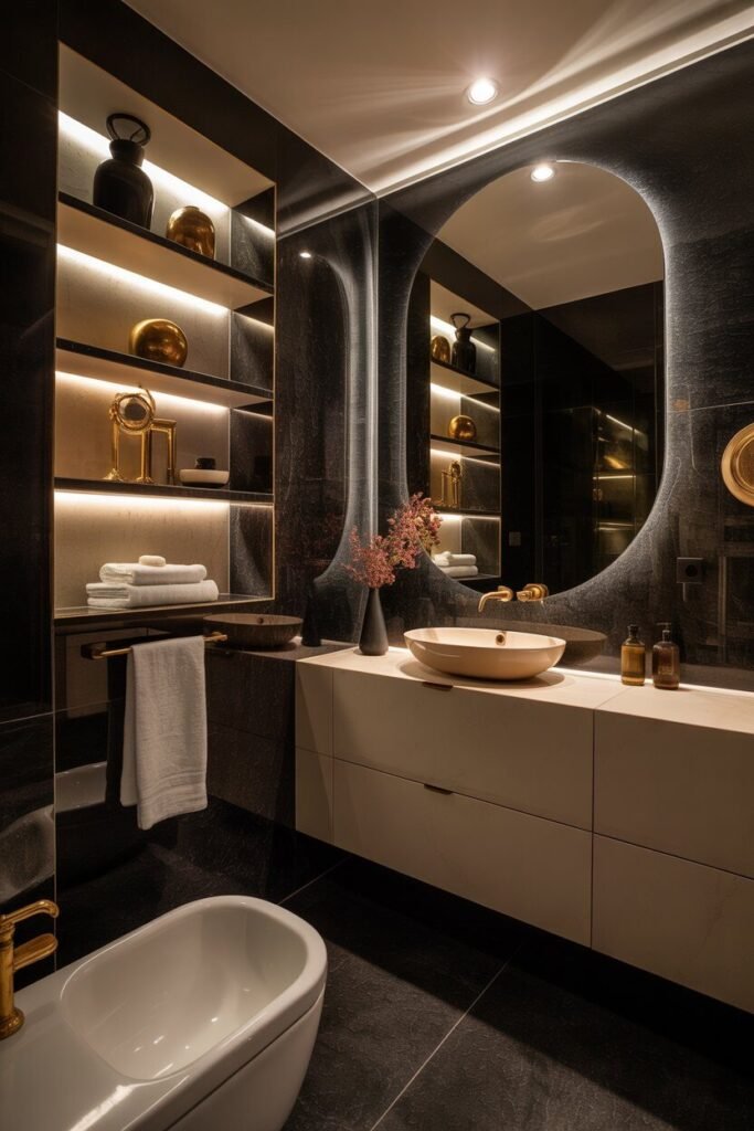 18 Best Modern Bathroom Ideas for a Luxurious Interior 17 bathroom ideas black