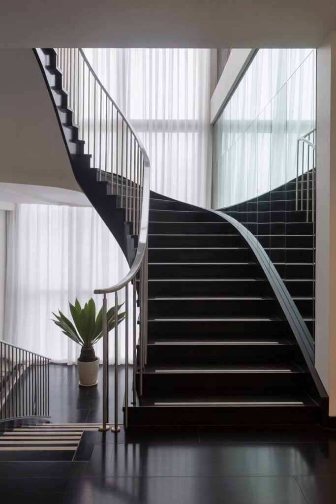  chrome luxury staircase