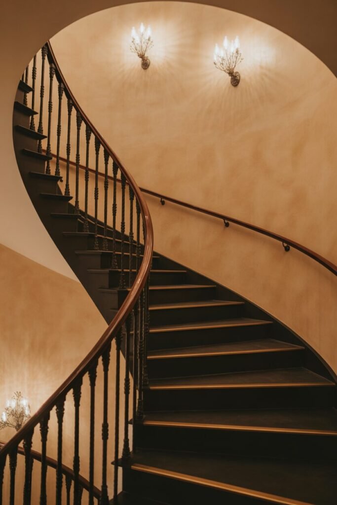  curved luxury staircase