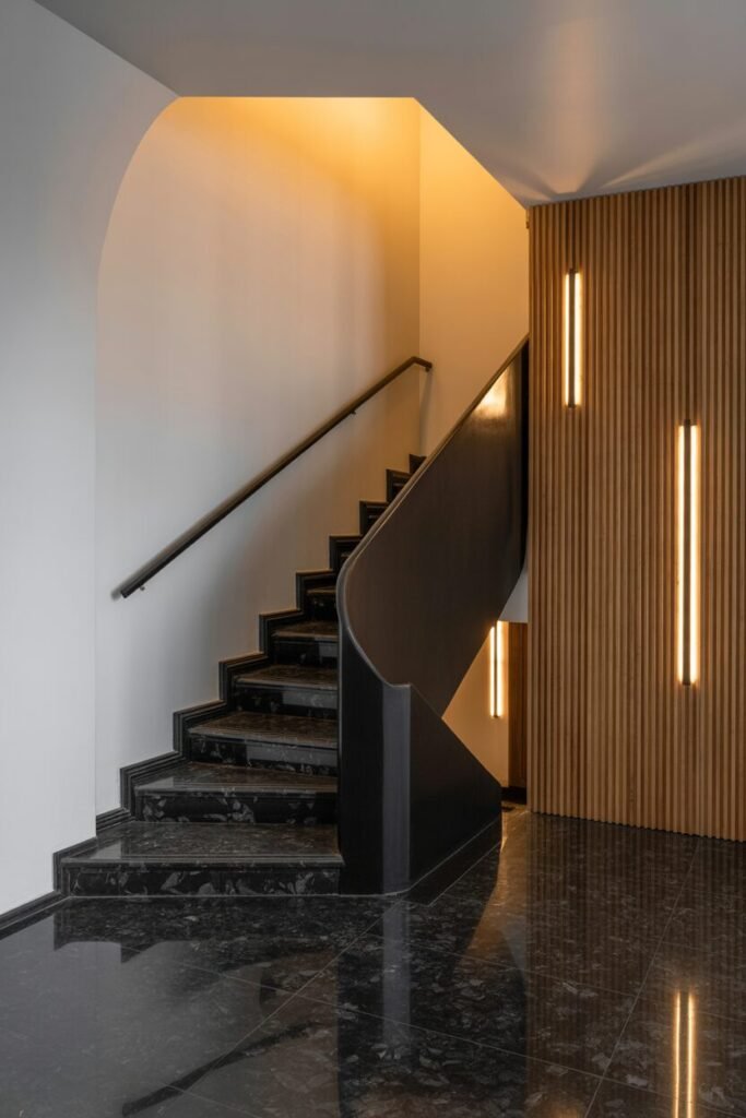 terrazzo luxury staircase