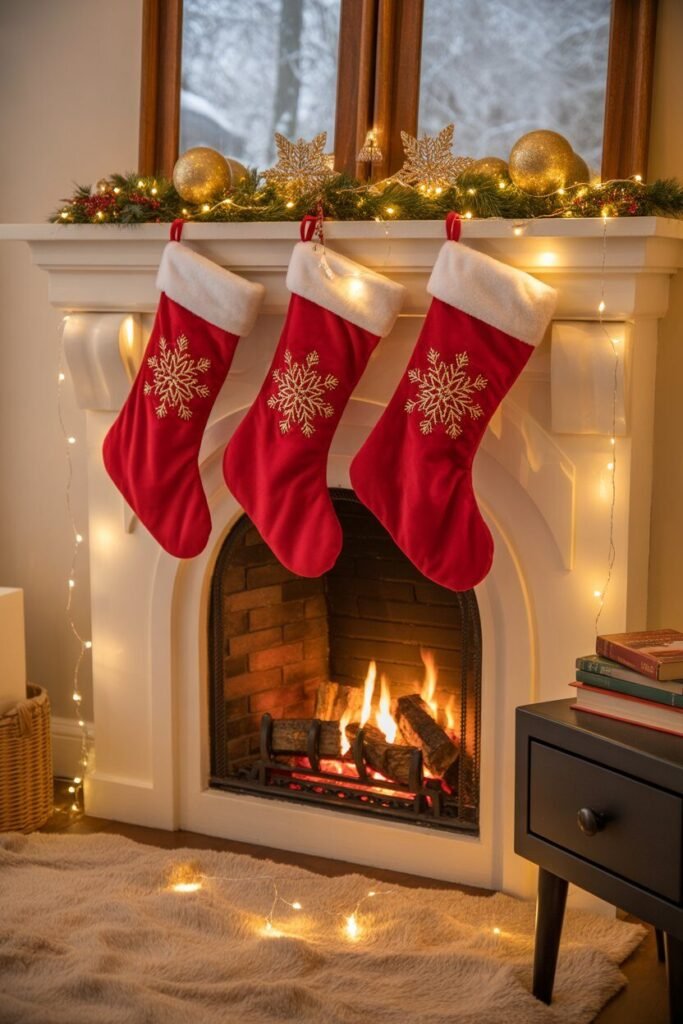 15 Lavish Red and Gold Christmas Bedroom Ideas 17 fireplace red gold bedroom