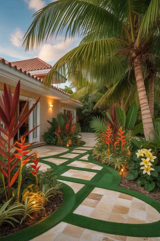 15 Stunning Tropical Garden Pathway Ideas 6 image 1 309