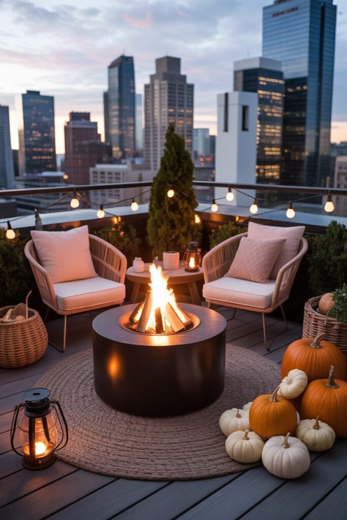  luxury autumn rooftop balcony