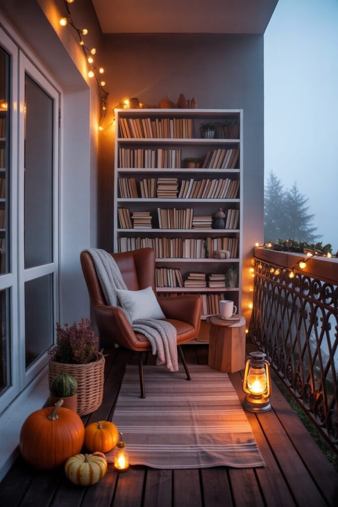  autumn reading balcony
