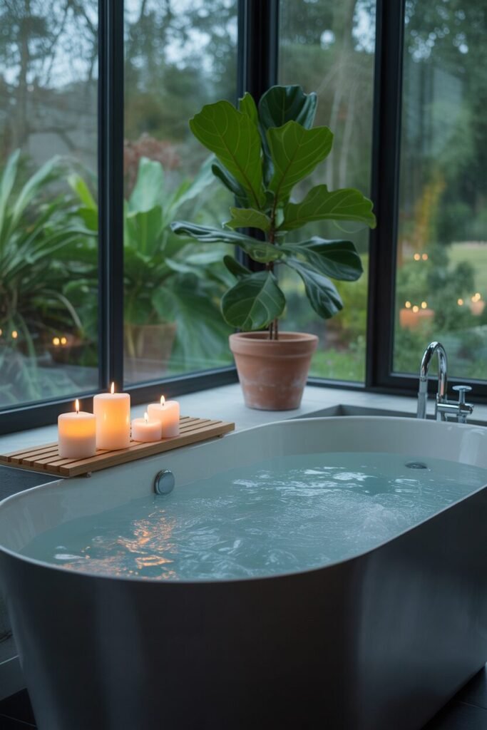 reestanding tub high end spa