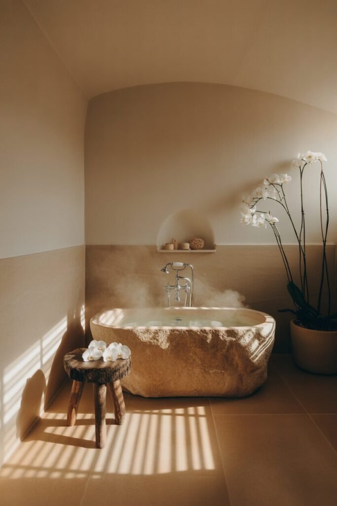 neutral tones in high end spa