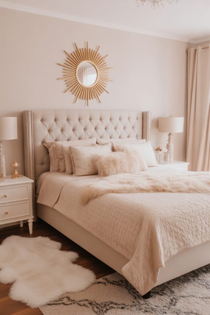 15 Modern Chic Feminine Bedroom Ideas for Elegant Glam Decor 7 neutral feminine bedroom