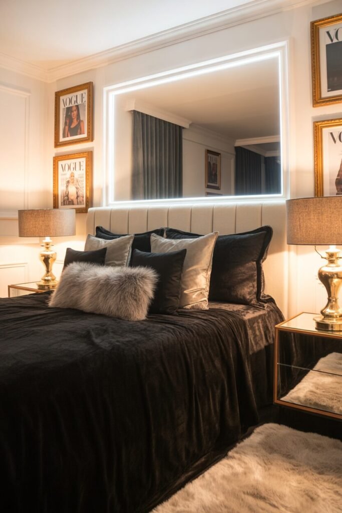 15 Modern Chic Feminine Bedroom Ideas for Elegant Glam Decor 15 fashion feminine bedroom