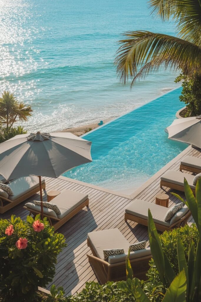 15 Creative Beach Entry Pool Designs to Elevate Your Outdoor Space 8 beach entry pool designs