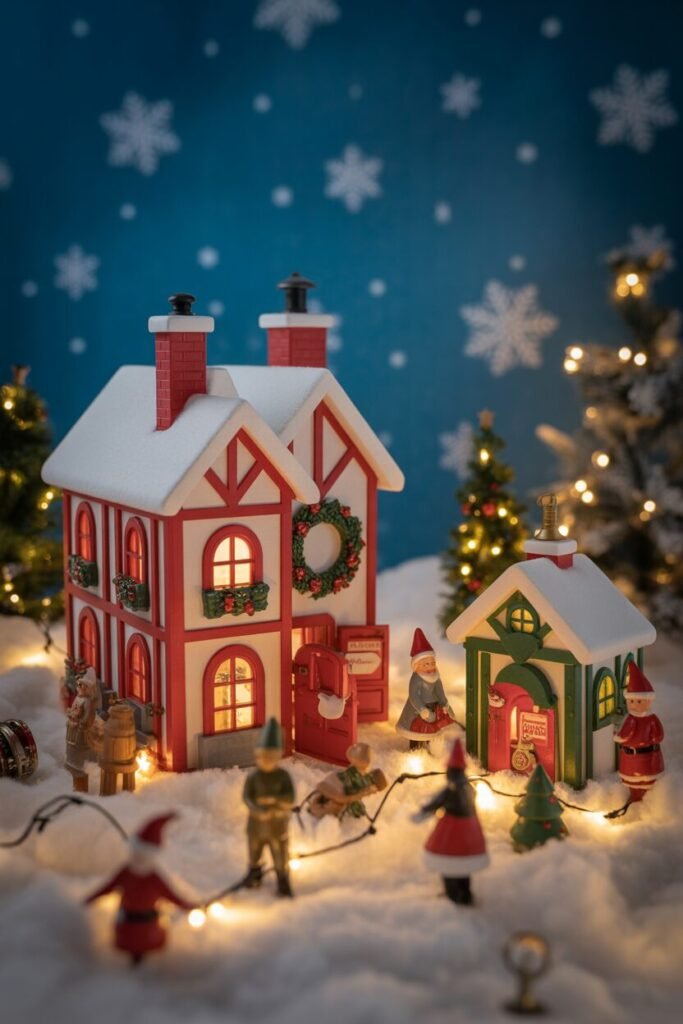 19 DIY Miniature Christmas Village Ideas For Magical Holidays 9 christmas village seaside