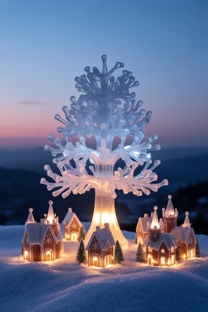 19 DIY Miniature Christmas Village Ideas For Magical Holidays 11 christmas village winter castle