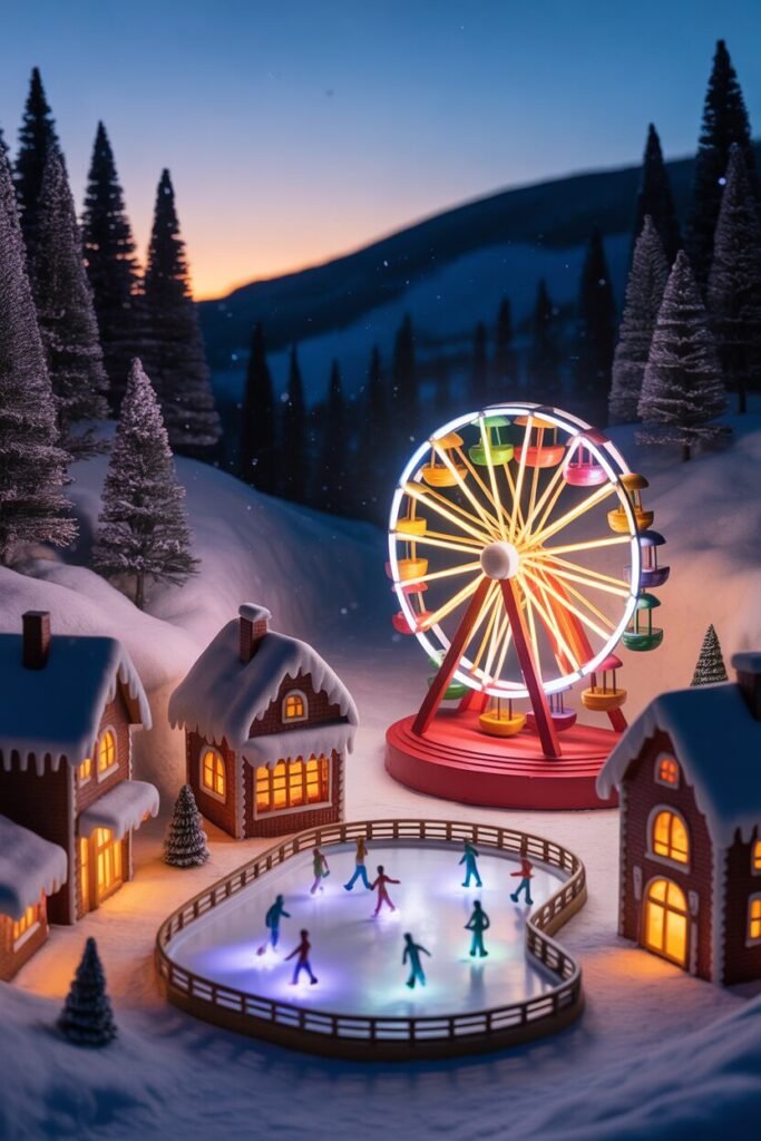 19 DIY Miniature Christmas Village Ideas For Magical Holidays 14 christmas village carnival