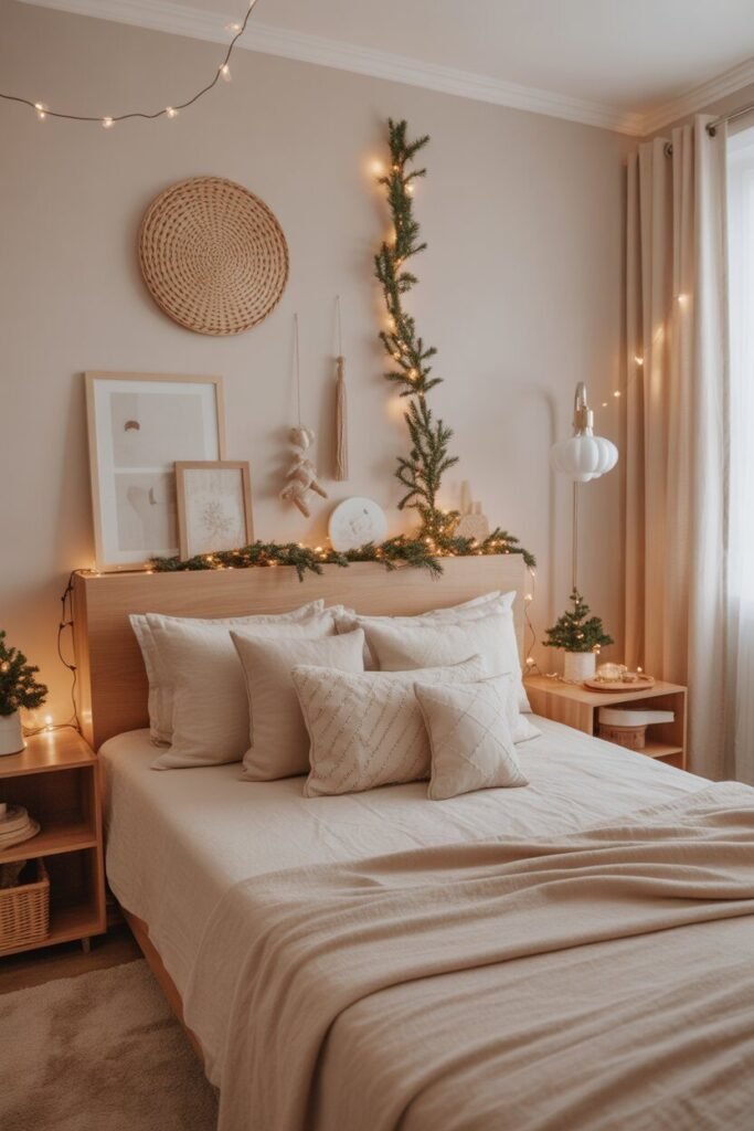 christmas decor Scandinavian neutral