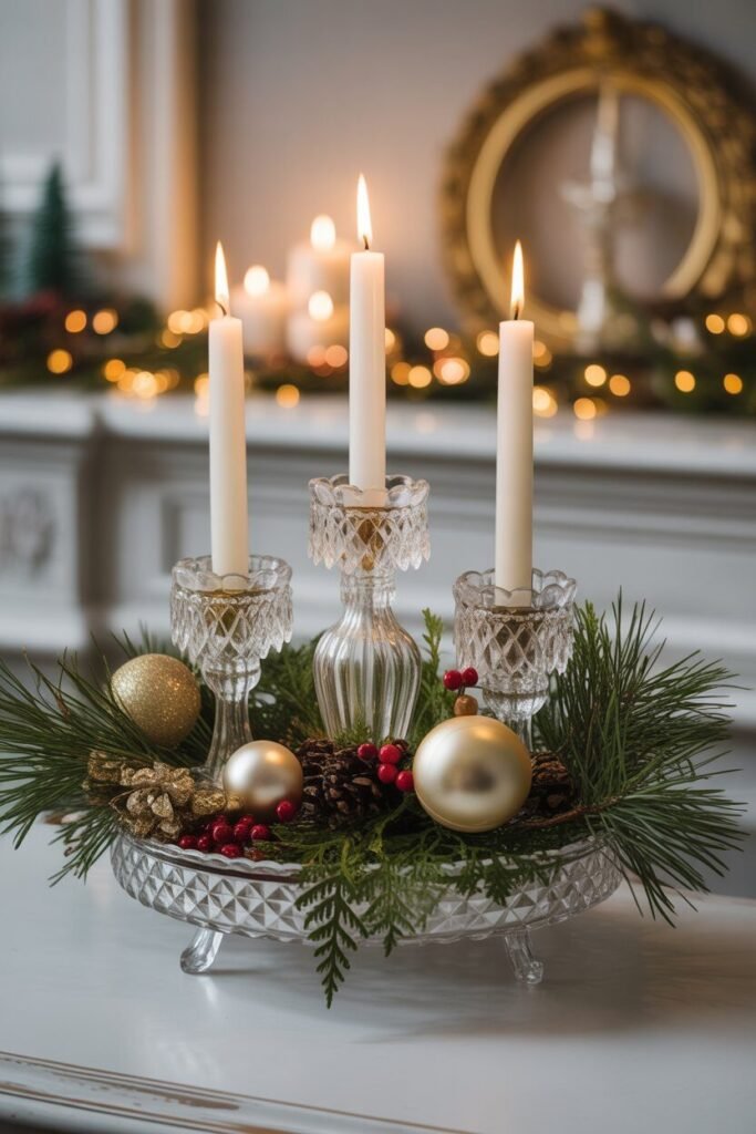 13 Stylish Christmas Centerpiece Ideas to Elevate Your Holiday Table 13 Victorian crystal centerpiece