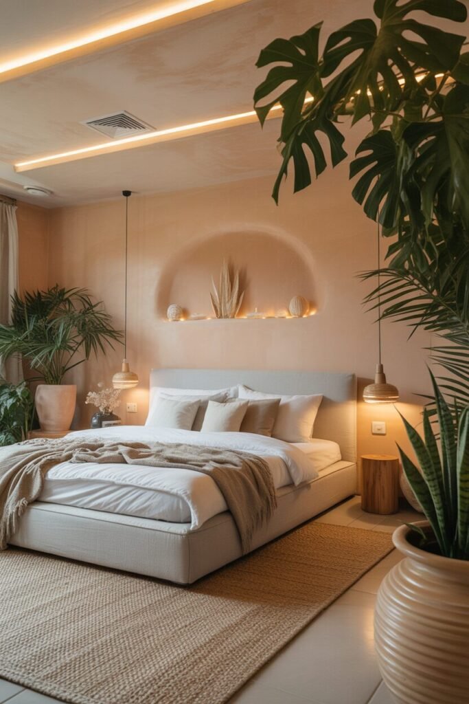 20 Luxurious Modern Bedroom Ideas 16 luxurious modern bedroom with sand walls