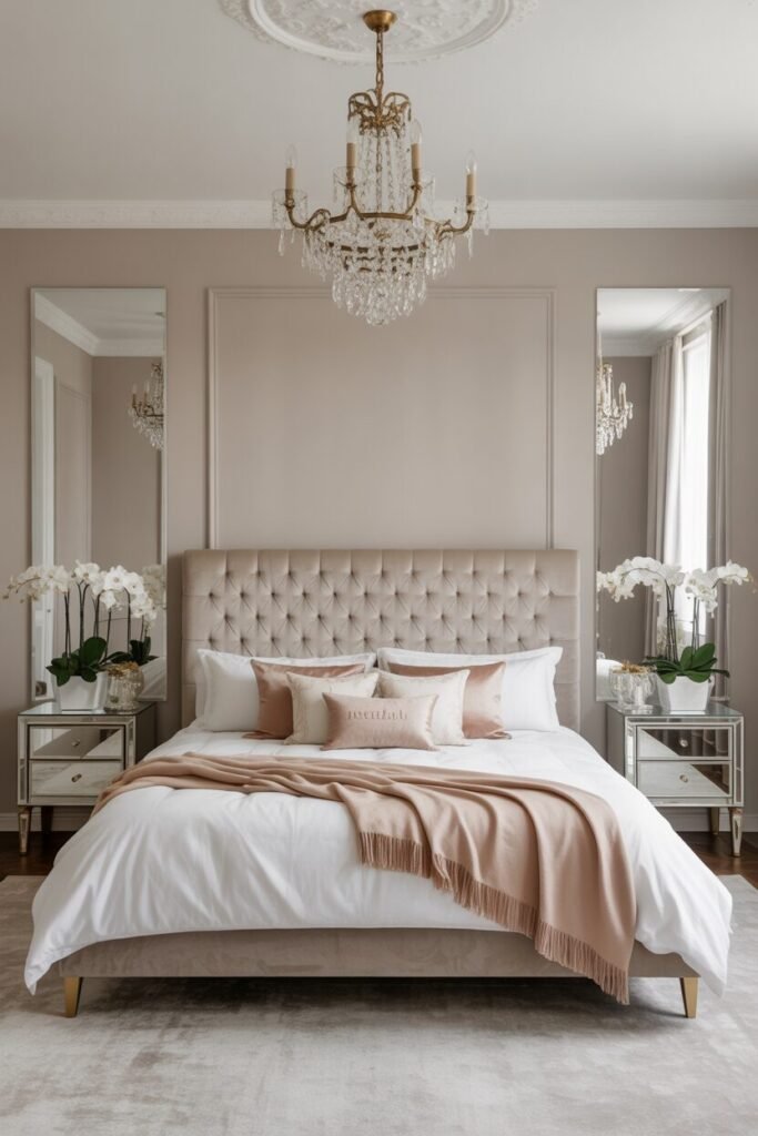 20 Luxurious Modern Bedroom Ideas 8 luxurious modern bedroom with velvet headboard