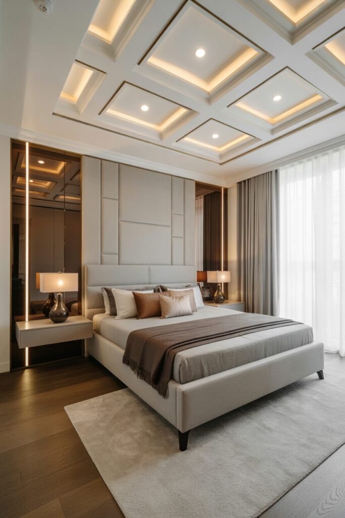 20 Luxurious Modern Bedroom Ideas 7 luxurious modern bedroom with gold ceiling