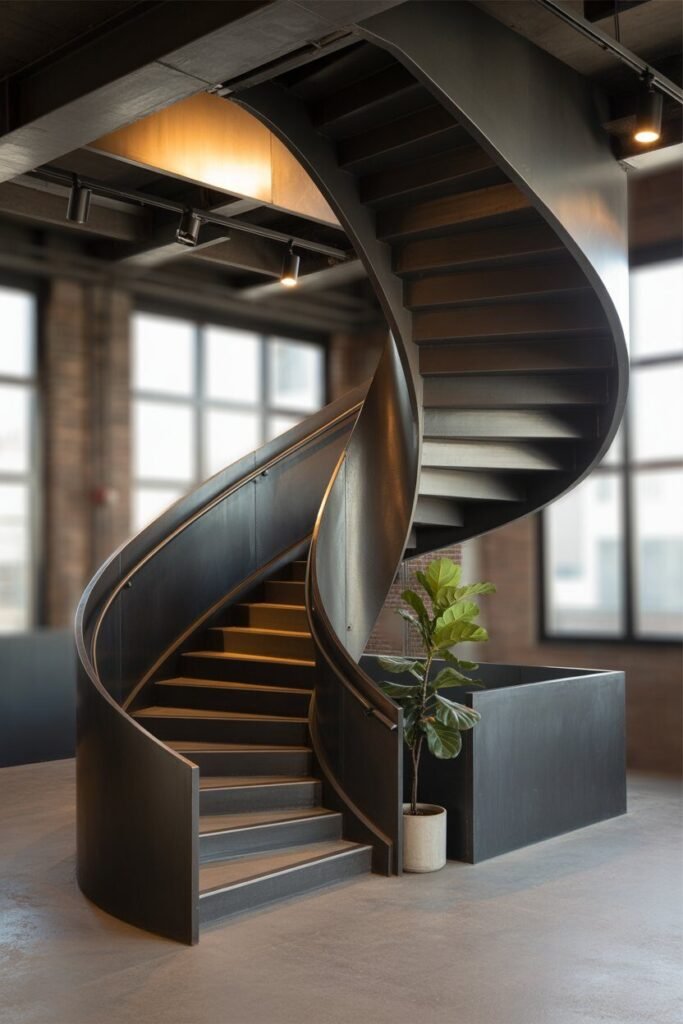  industrial luxurious modern stairs for home