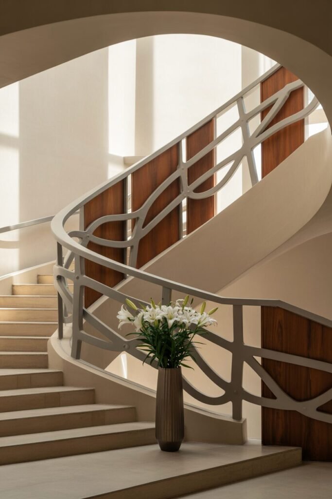 railing luxurious modern stairs for home