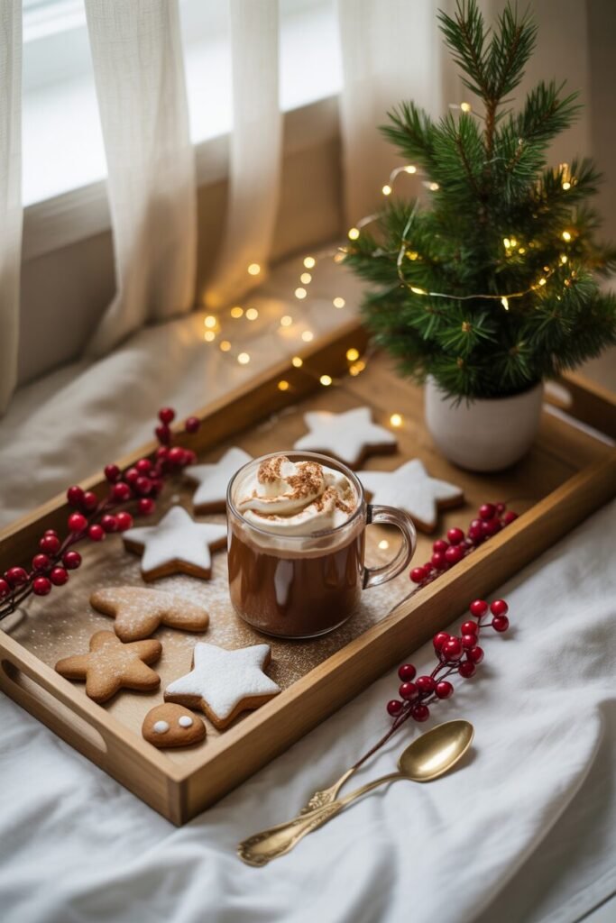 15 Christmas Coffee Table Tray Decor Ideas for a Stylish Holiday Home 2025 2 cozy Christmas coffee table tray