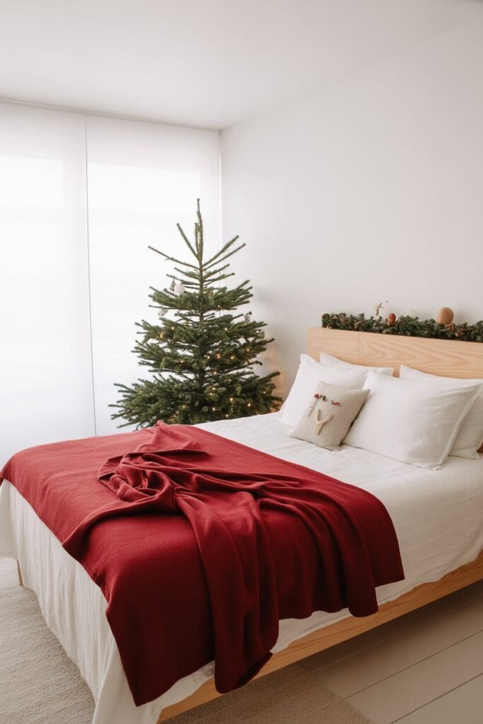 luxury Christmas bedroom 
