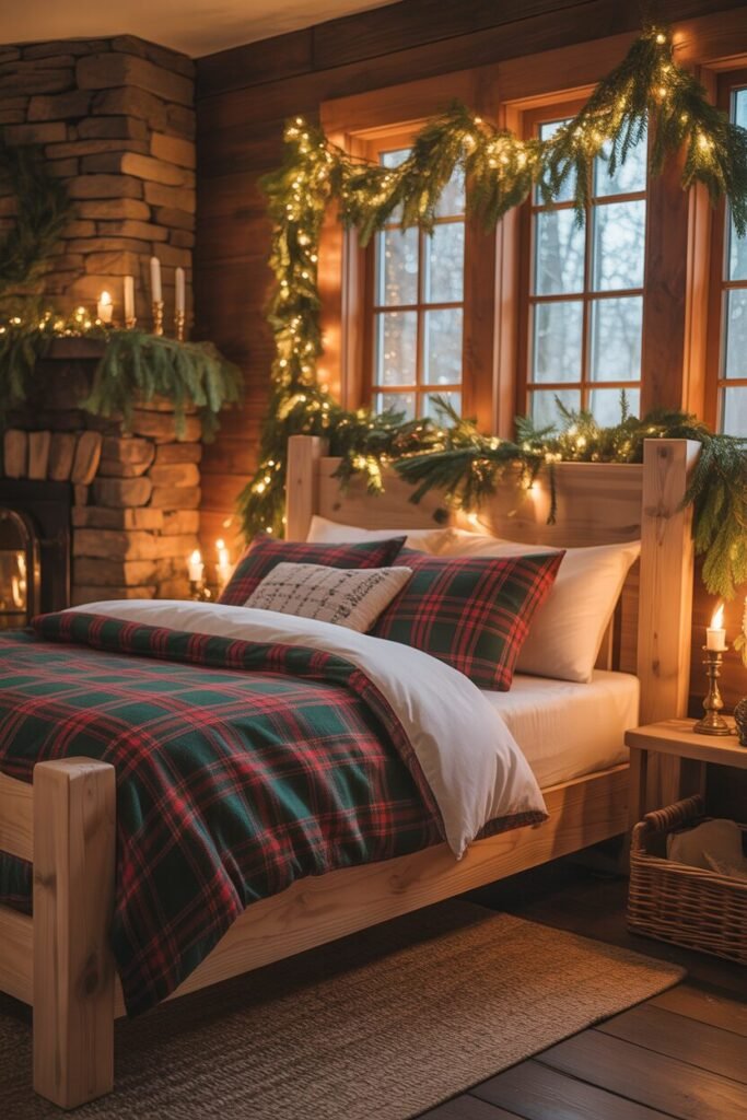 luxury Christmas bedroom 