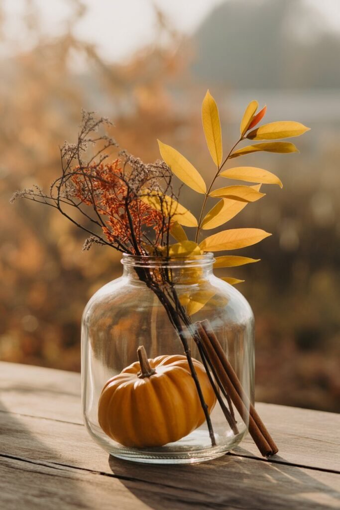 wide-mouth fall centerpiece