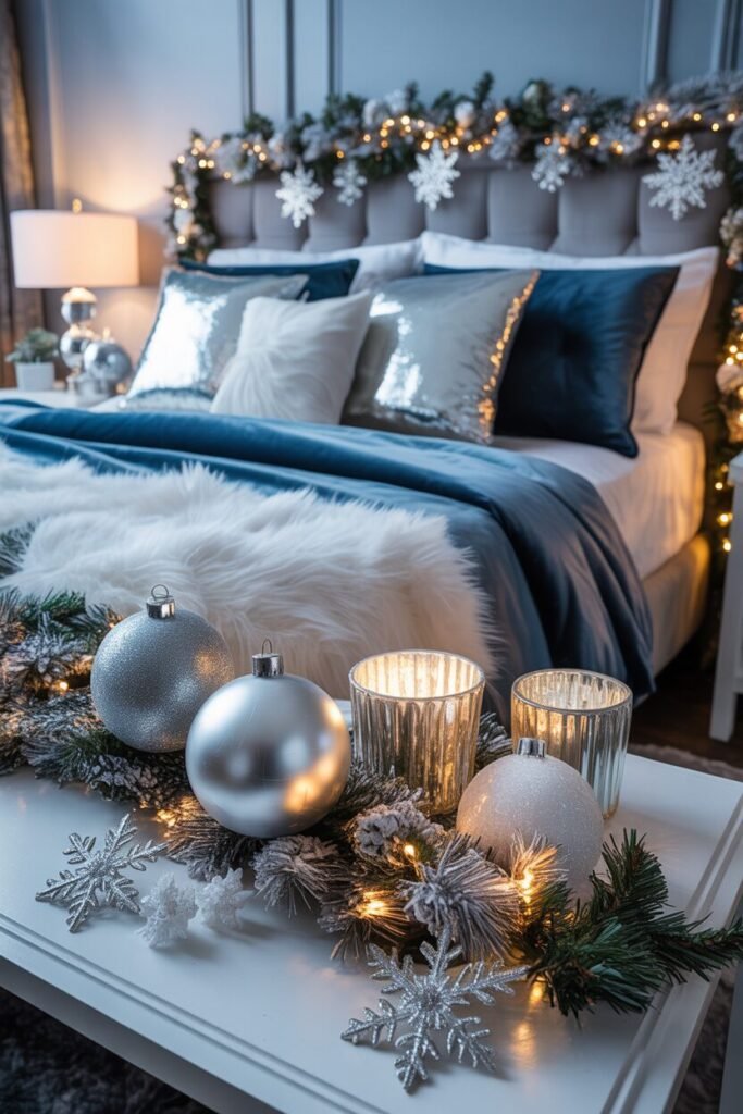 luxury Christmas bedroom 
