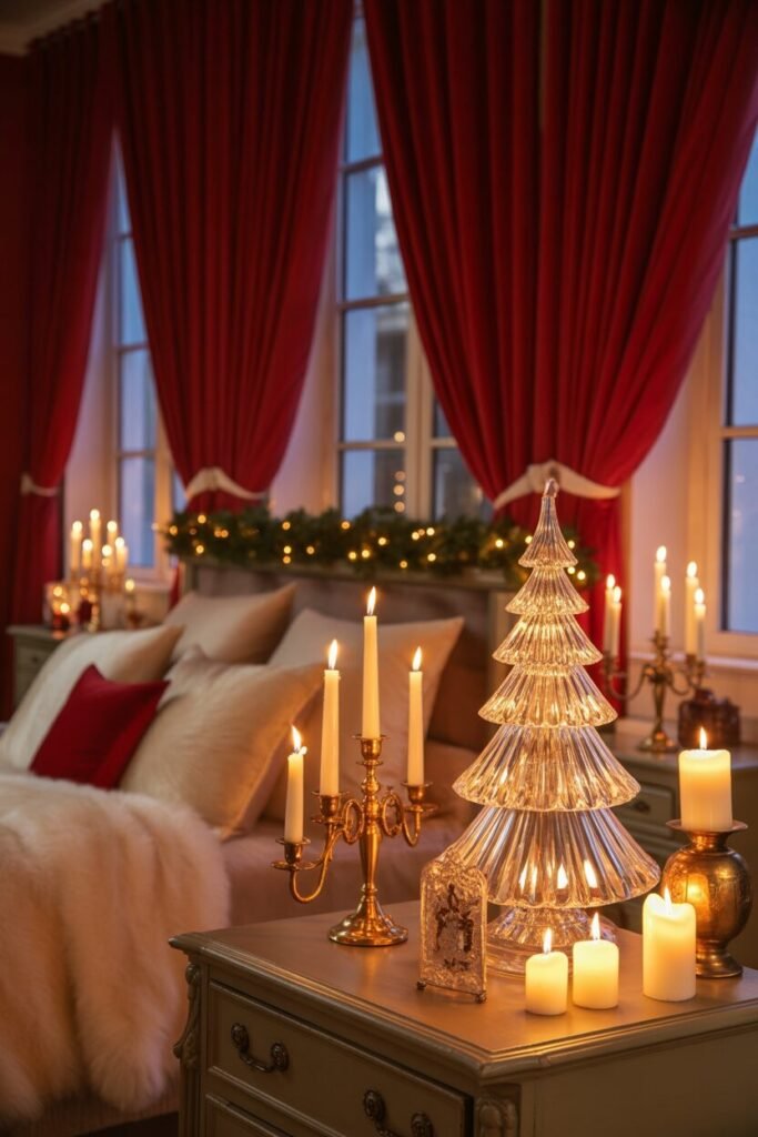 luxury Christmas bedroom 
