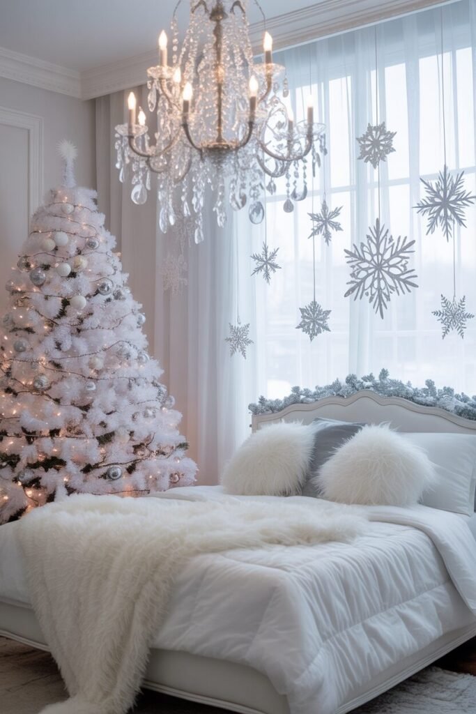 luxury Christmas bedroom 
