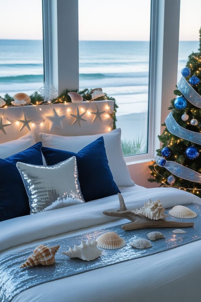 luxury Christmas bedroom 