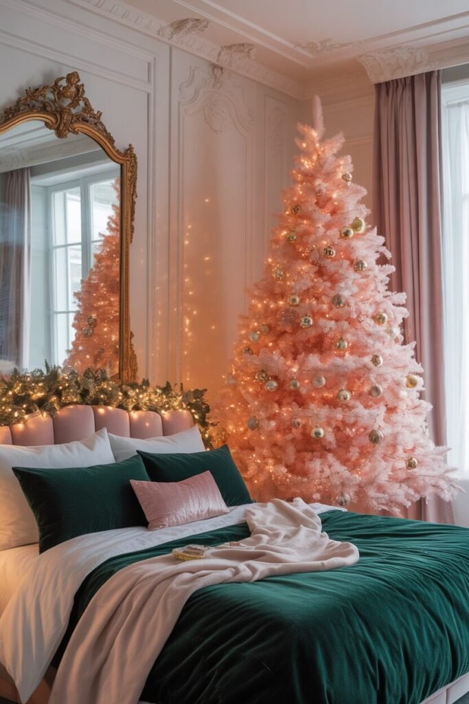 luxury Christmas bedroom 