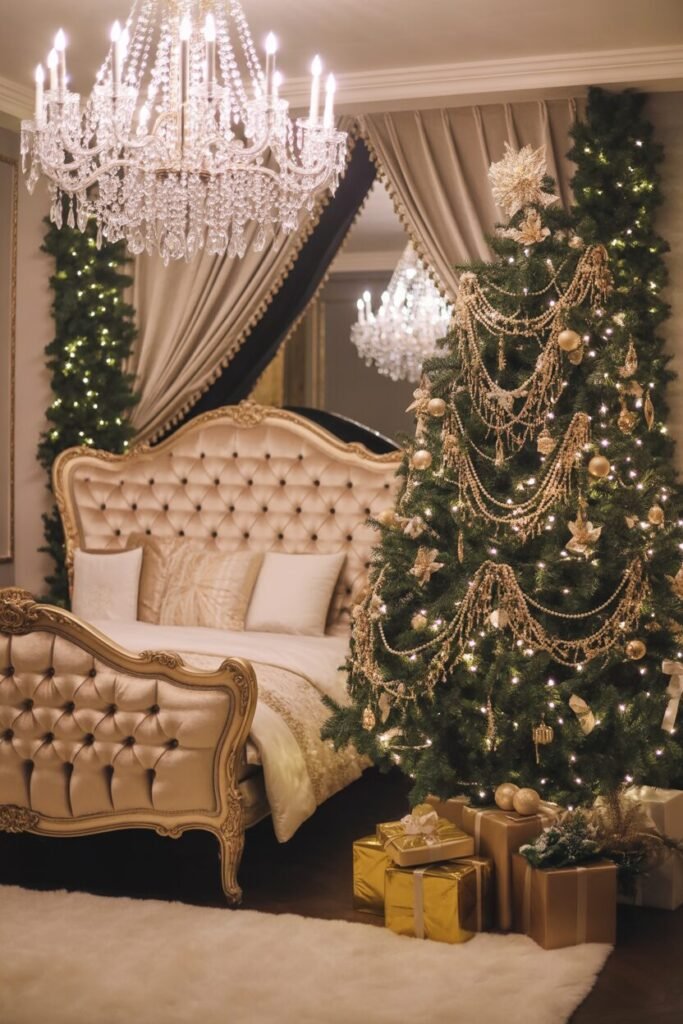 luxury christmas bedroom