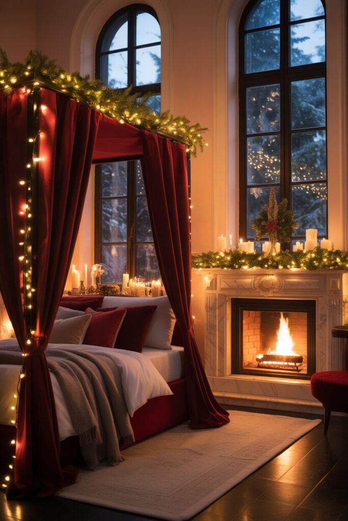 luxury christmas bedroom