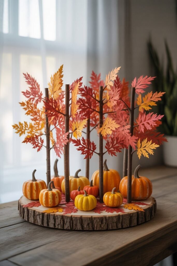 miniature forest centerpiece