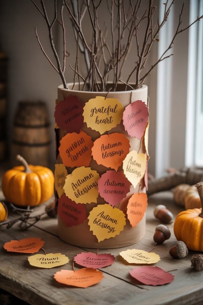 quote leaves centerpiece