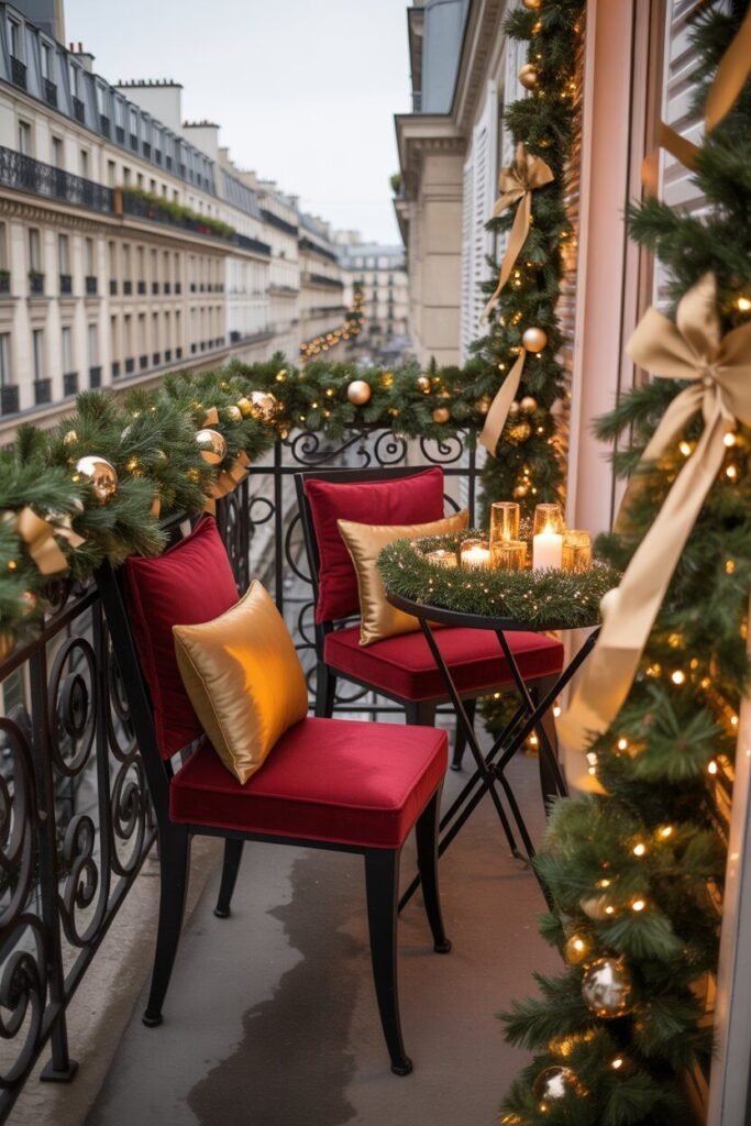 π 25 Cozy Christmas Balcony Decor Ideas for 2025 9 Christmas balcony