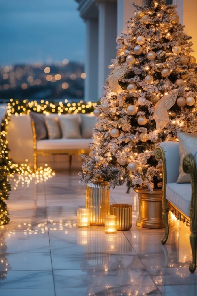 π 25 Cozy Christmas Balcony Decor Ideas for 2025 14 Christmas balcony