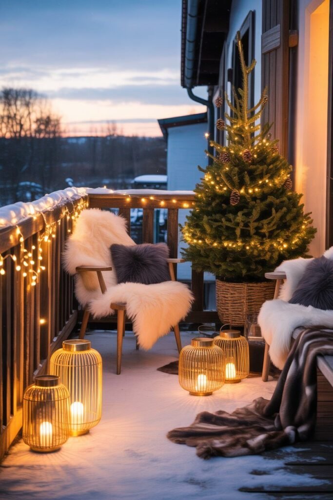 π 25 Cozy Christmas Balcony Decor Ideas for 2025 18 Christmas balcony