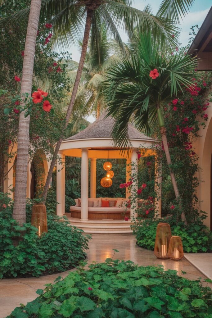  tropical garden courtyard